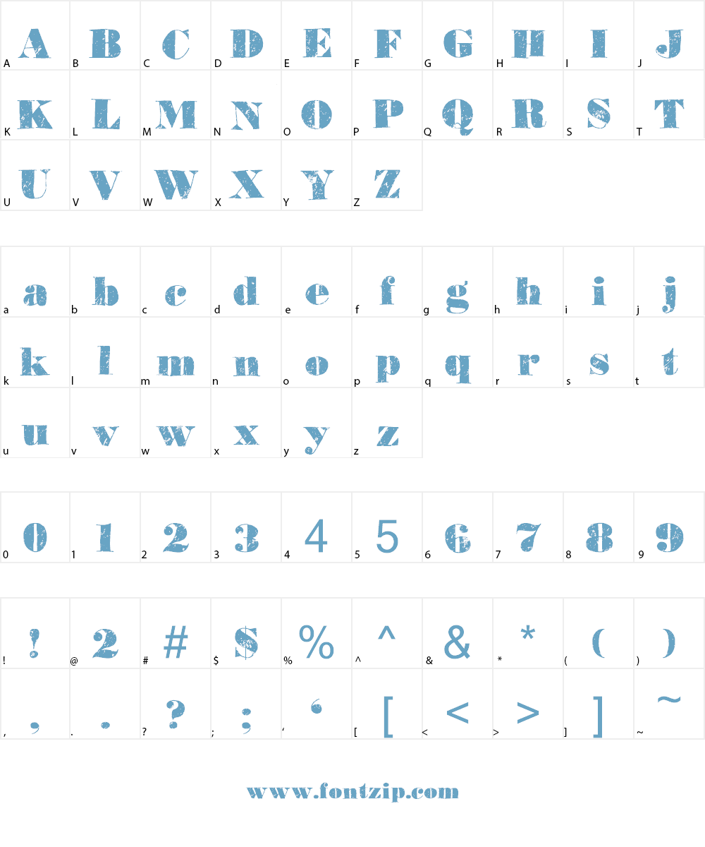 Element 120 DEMO Font Character